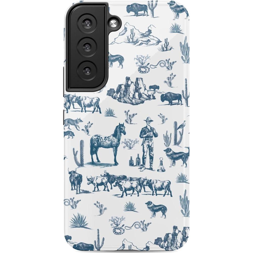 imageCasely Galaxy S22 Case  Lucky You  Shamrock  Essential Slim DualLayer Protective Case DesignWild West Adventure  Desert