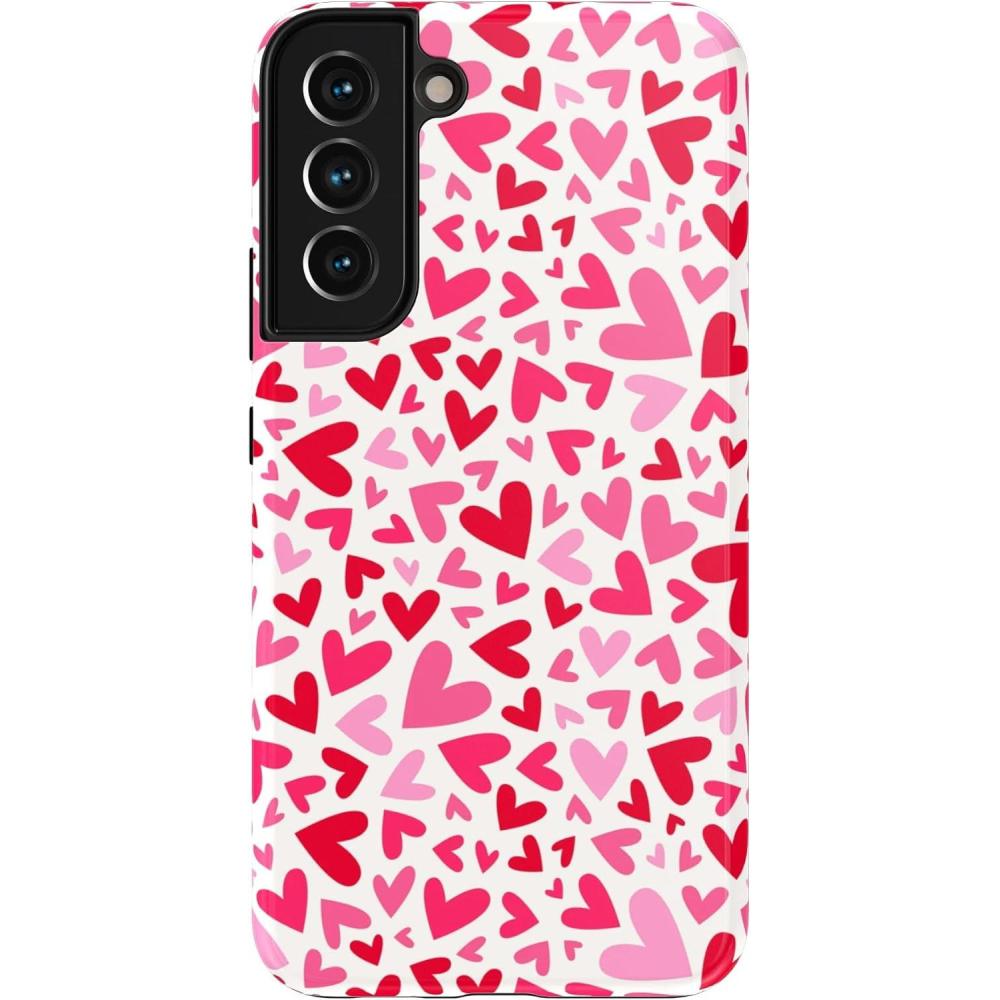 imageCasely Galaxy S22 Case  Lucky You  Shamrock  Essential Slim DualLayer Protective Case DesignXOXO  Pink Candy Hearts