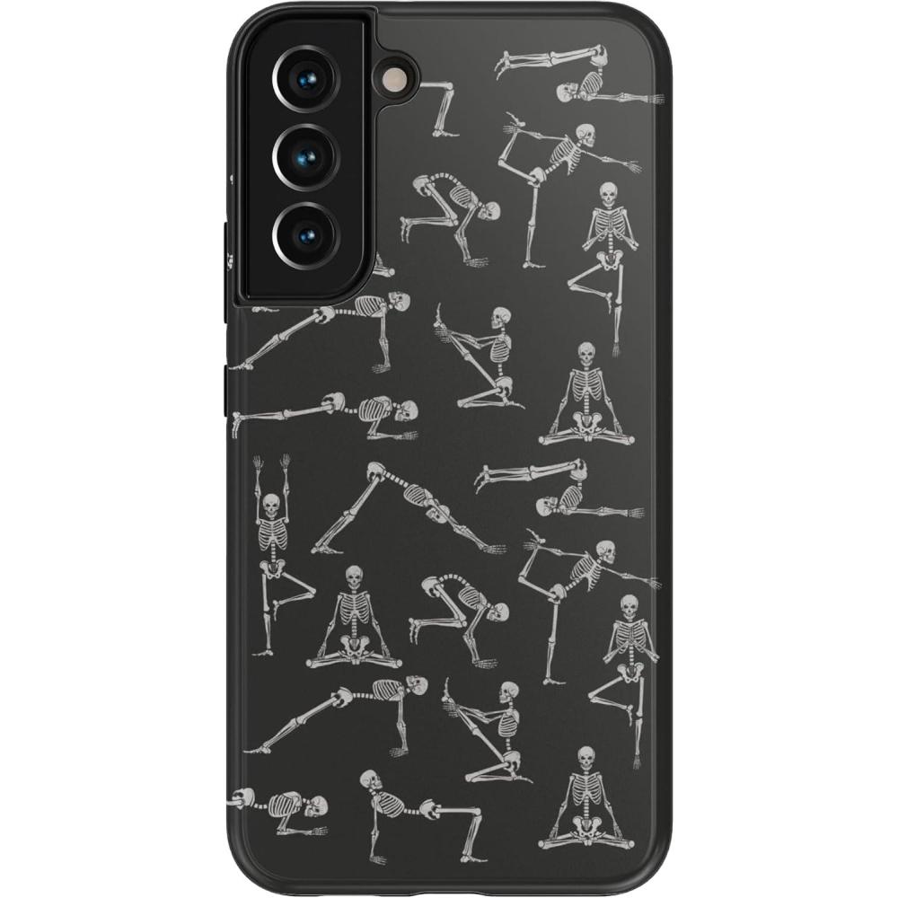 imageCasely Galaxy S22 Case  Polka Dots  High Contrast Design  Essential Slim DualLayer Protective DesignCorpse Pose  Skeleton Yoga