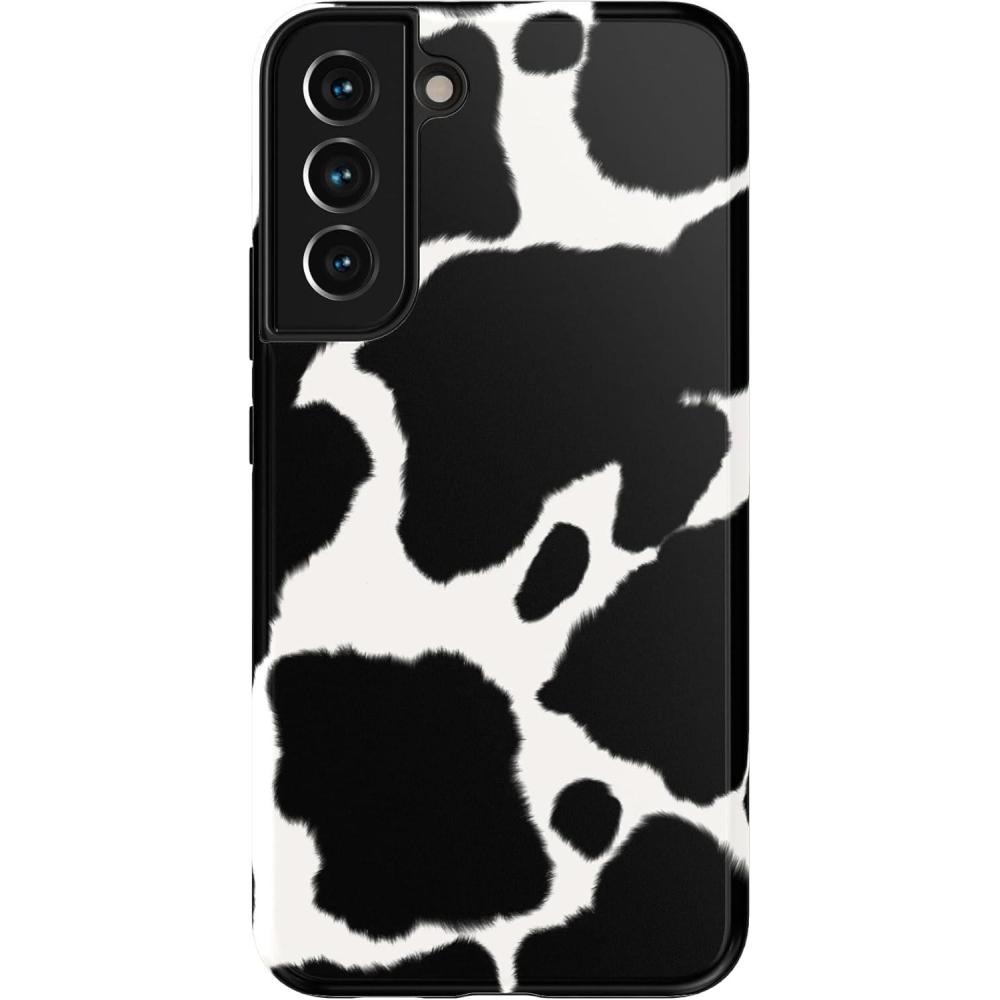 imageCasely Galaxy S22 Case  Polka Dots  High Contrast Design  Essential Slim DualLayer Protective DesignCurrent MOOd  Cow Print