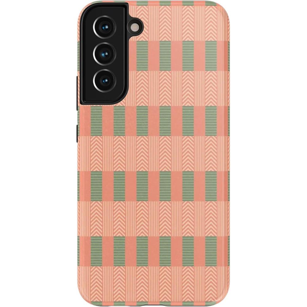 imageCasely Galaxy S22 Case  Polka Dots  High Contrast Design  Essential Slim DualLayer Protective DesignGrand Cabana  Palm Beach