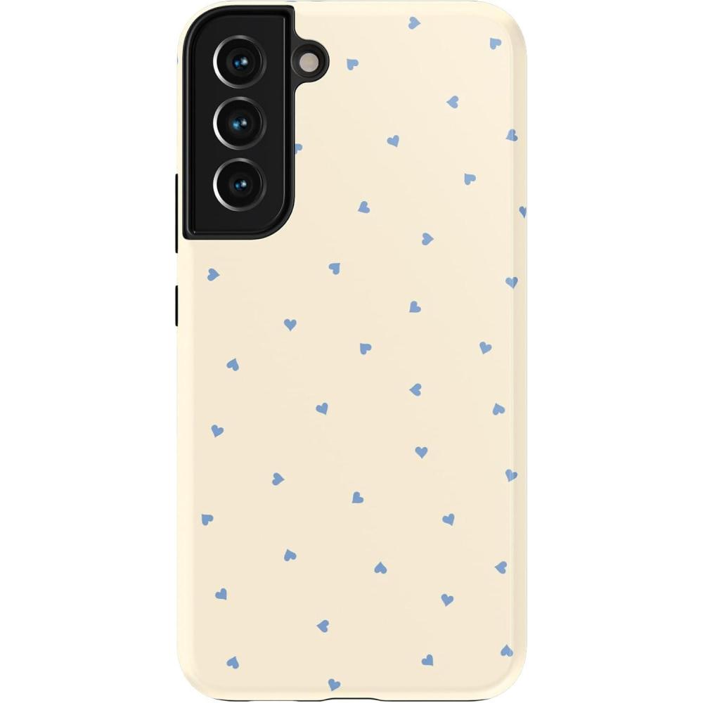 imageCasely Galaxy S22 Case  Polka Dots  High Contrast Design  Essential Slim DualLayer Protective DesignIm Yours  Tiny Hearts