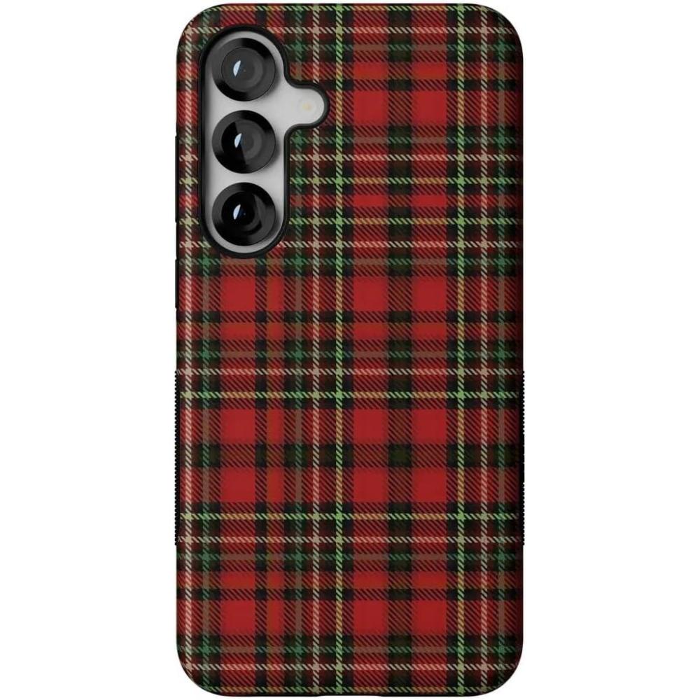 imageCasely Galaxy S22 Plus Case  Dashing Doxies  Dachshund Dog CaseFireside Flannel  Signature Plaid