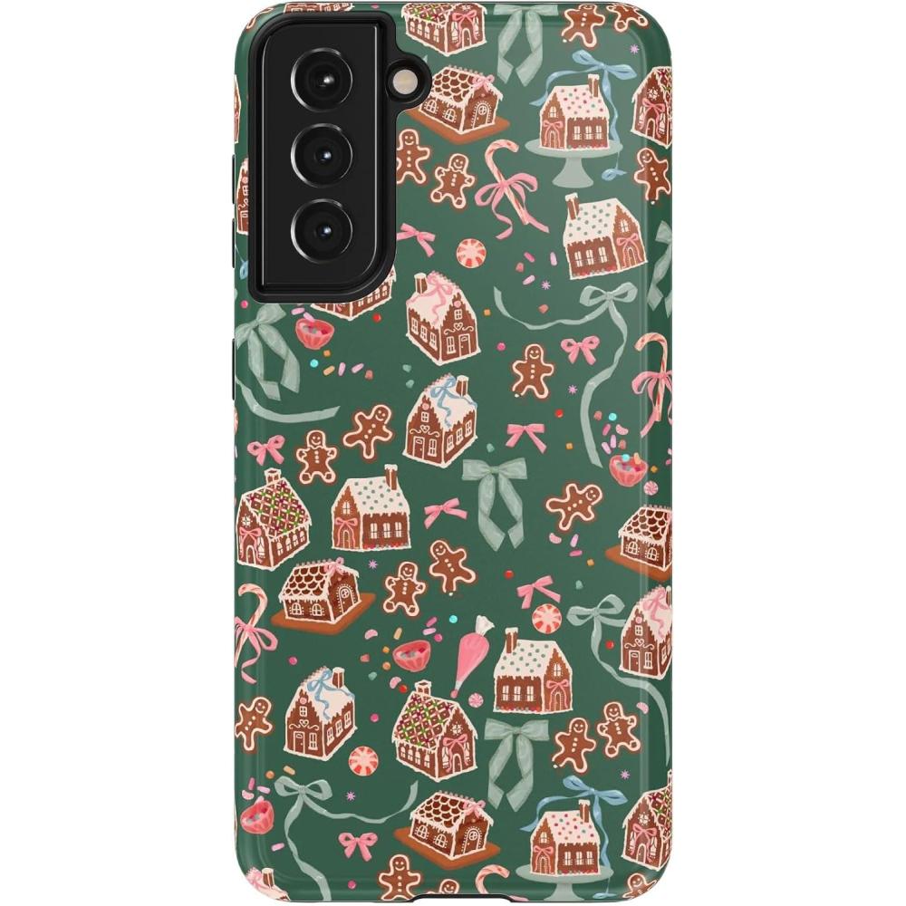 imageCasely Galaxy S22 Plus Case  Dashing Doxies  Dachshund Dog CaseGingerbread Lane  Holiday Sweets