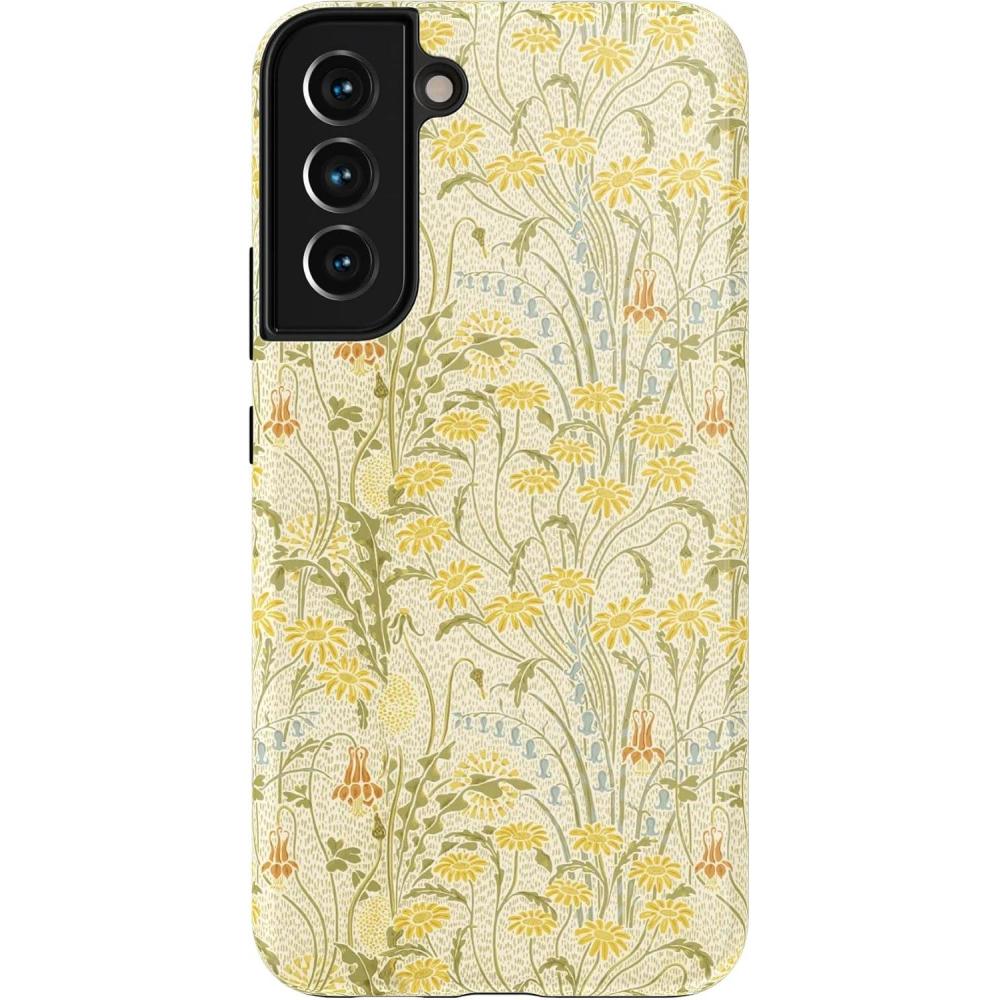 imageCasely Galaxy S22 Plus Case  Fit Check  Neutral Checkerboard EssentialBoho Blooms  Golden Floral