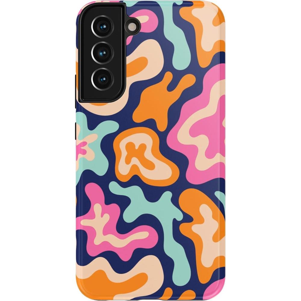 imageCasely Galaxy S22 Plus Case  Fit Check  Neutral Checkerboard EssentialMidnight Color Splash  Abstract Retro