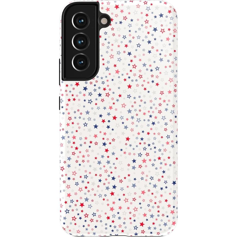imageCasely Galaxy S22 Plus Case  Fit Check  Neutral Checkerboard EssentialSeeing Stars  Red  White  Blue