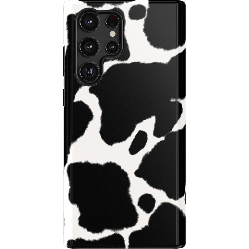 imageCasely Galaxy S22 Ultra Case  Stars Align  Blue amp White Stars  Essential Slim DualLayer Protective DesignCurrent MOOd  Cow Print