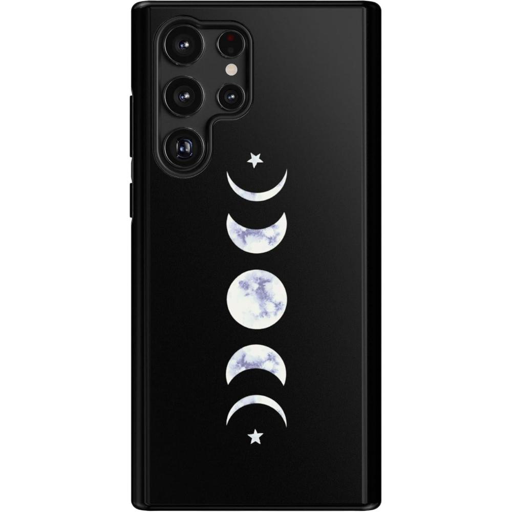 imageCasely Galaxy S22 Ultra Case  Stars Align  Blue amp White Stars  Essential Slim DualLayer Protective DesignIts Just a Phase  Marble Moon