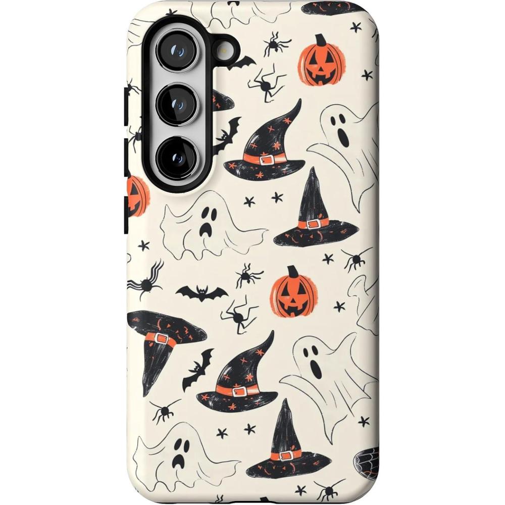 imageCasely Galaxy S23 Case  Poppy Meadows  Pastel Floral  Essential Slim DualLayer Protective DesignFeeling Witchy  Haunted Halloween
