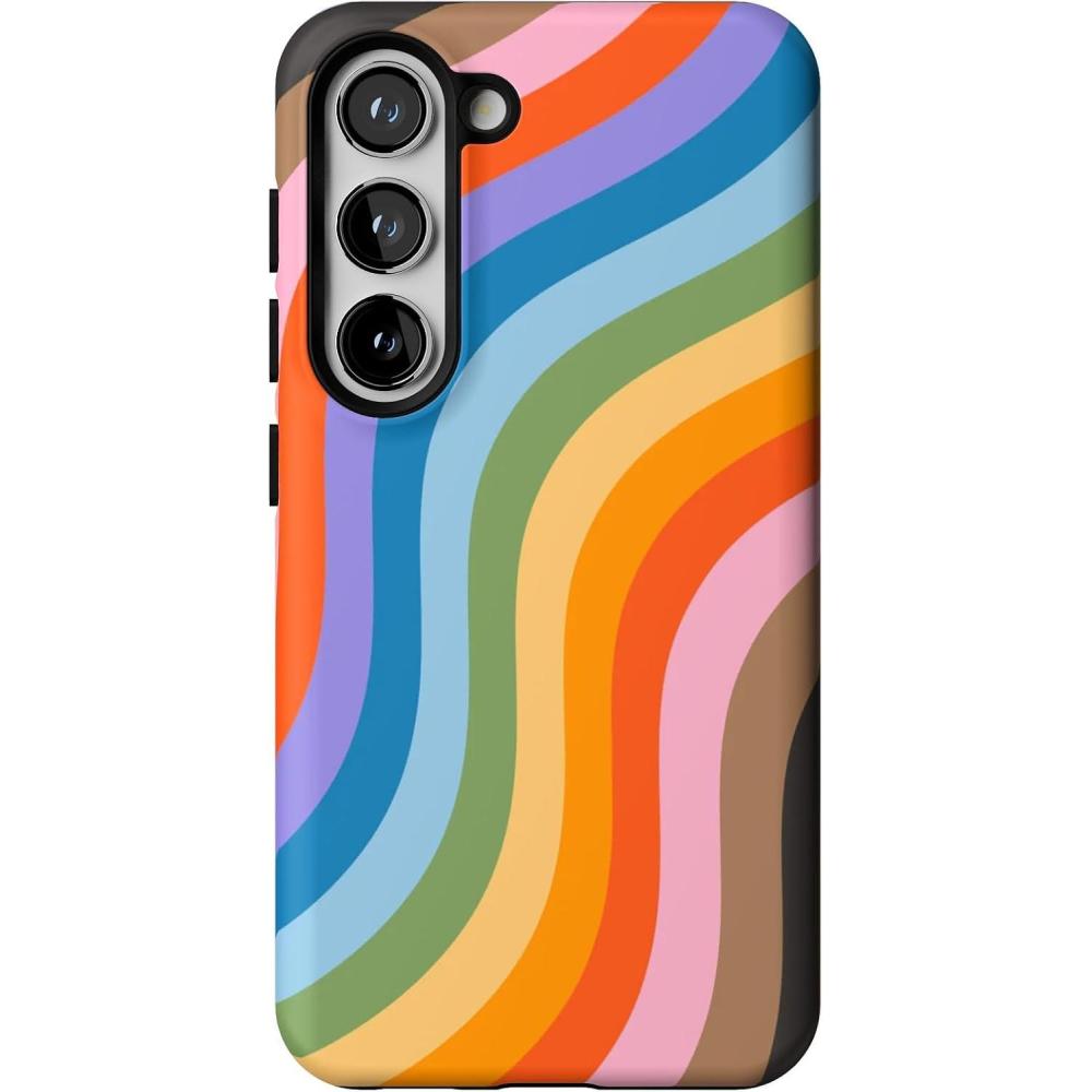 imageCasely Galaxy S23 Case  Poppy Meadows  Pastel Floral  Essential Slim DualLayer Protective DesignLove for All  Rainbow Pride