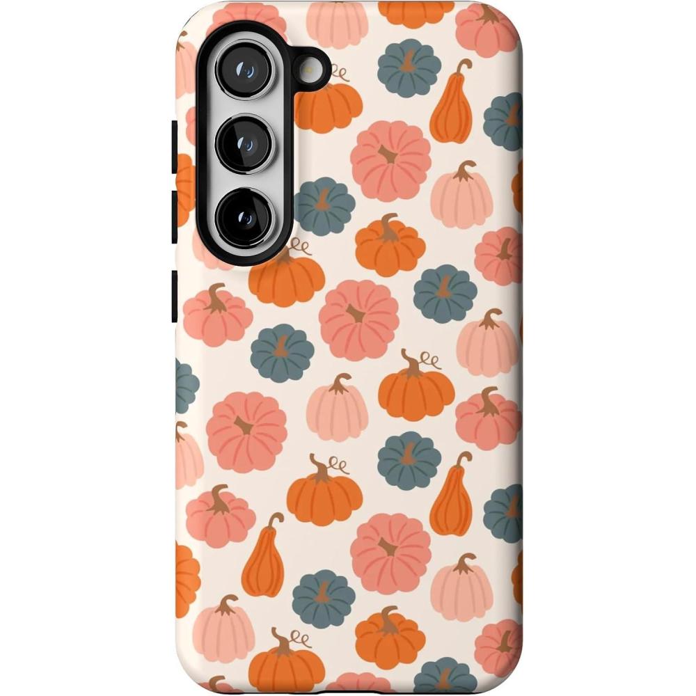 imageCasely Galaxy S23 Case  Poppy Meadows  Pastel Floral  Essential Slim DualLayer Protective DesignOh My Gourd  Pumpkin Patch