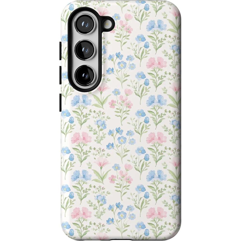 imageCasely Galaxy S23 Case  Poppy Meadows  Pastel Floral  Essential Slim DualLayer Protective DesignPastel Garden  Sunday Best