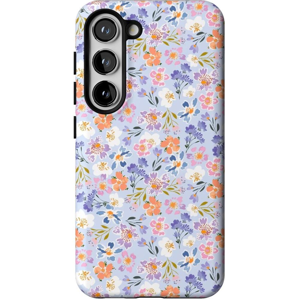 imageCasely Galaxy S23 Case  Poppy Meadows  Pastel Floral  Essential Slim DualLayer Protective DesignPoppy Meadows  Pastel Floral