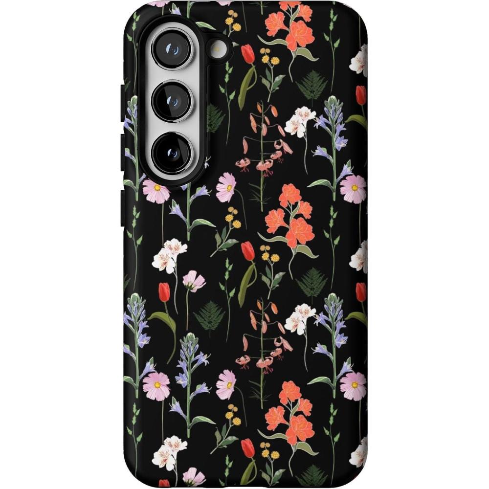 imageCasely Galaxy S23 Case  Poppy Meadows  Pastel Floral  Essential Slim DualLayer Protective DesignSecret Garden  Mixed Floral