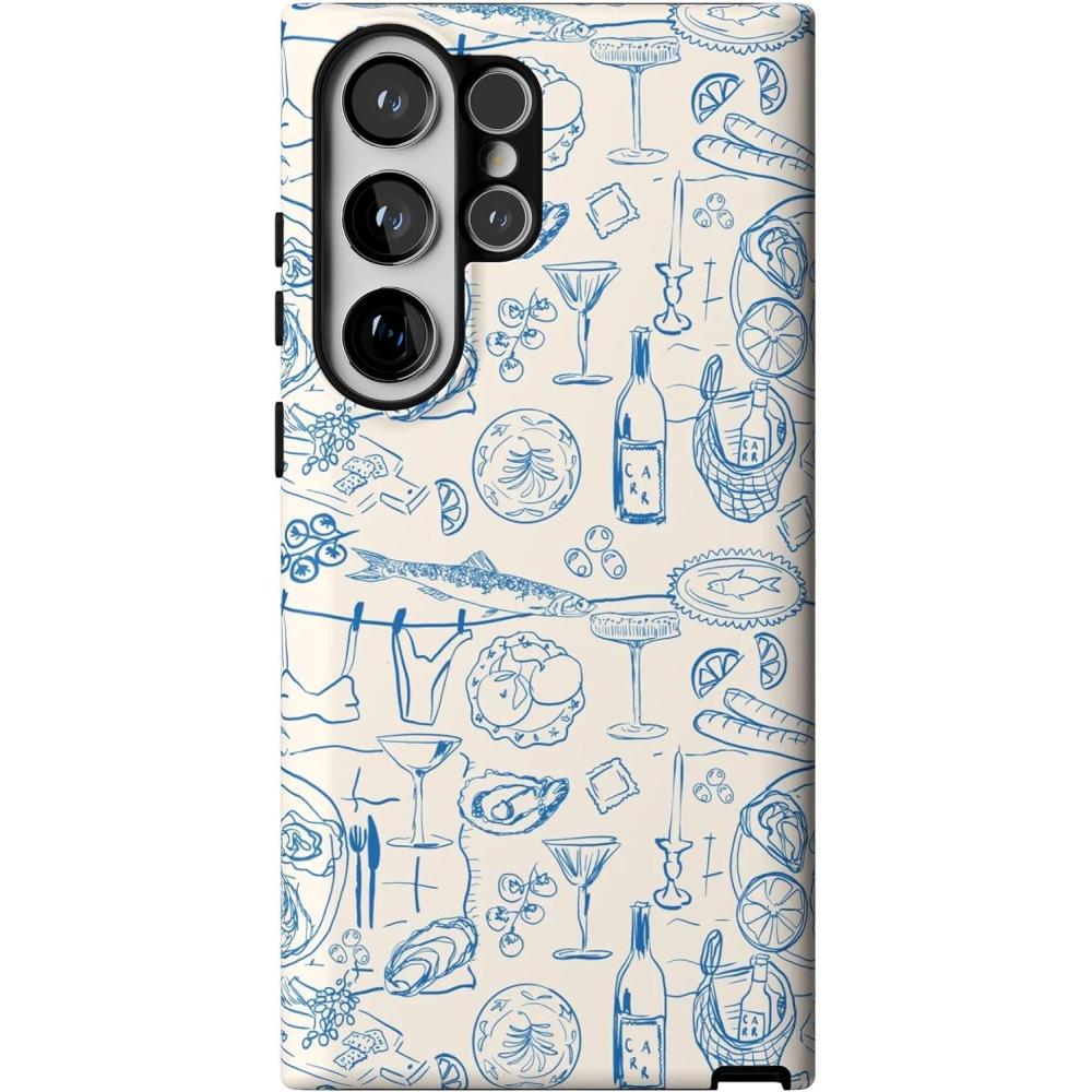 imageCasely Galaxy S23 Ultra Case  Nantucket Cottage  Blue Hydrangea  Essential Slim DualLayer Protective DesignAmalfi Aperitivo  Dolce Vita