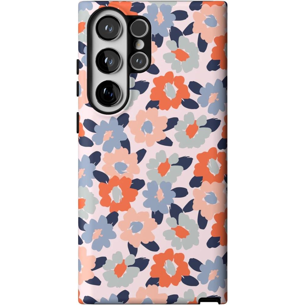 imageCasely Galaxy S23 Ultra Case  Nantucket Cottage  Blue Hydrangea  Essential Slim DualLayer Protective DesignField of Flowers  Pastel Floral