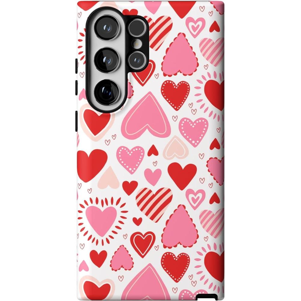 imageCasely Galaxy S23 Ultra Case  Nantucket Cottage  Blue Hydrangea  Essential Slim DualLayer Protective DesignLove Struck  Heart Stickers