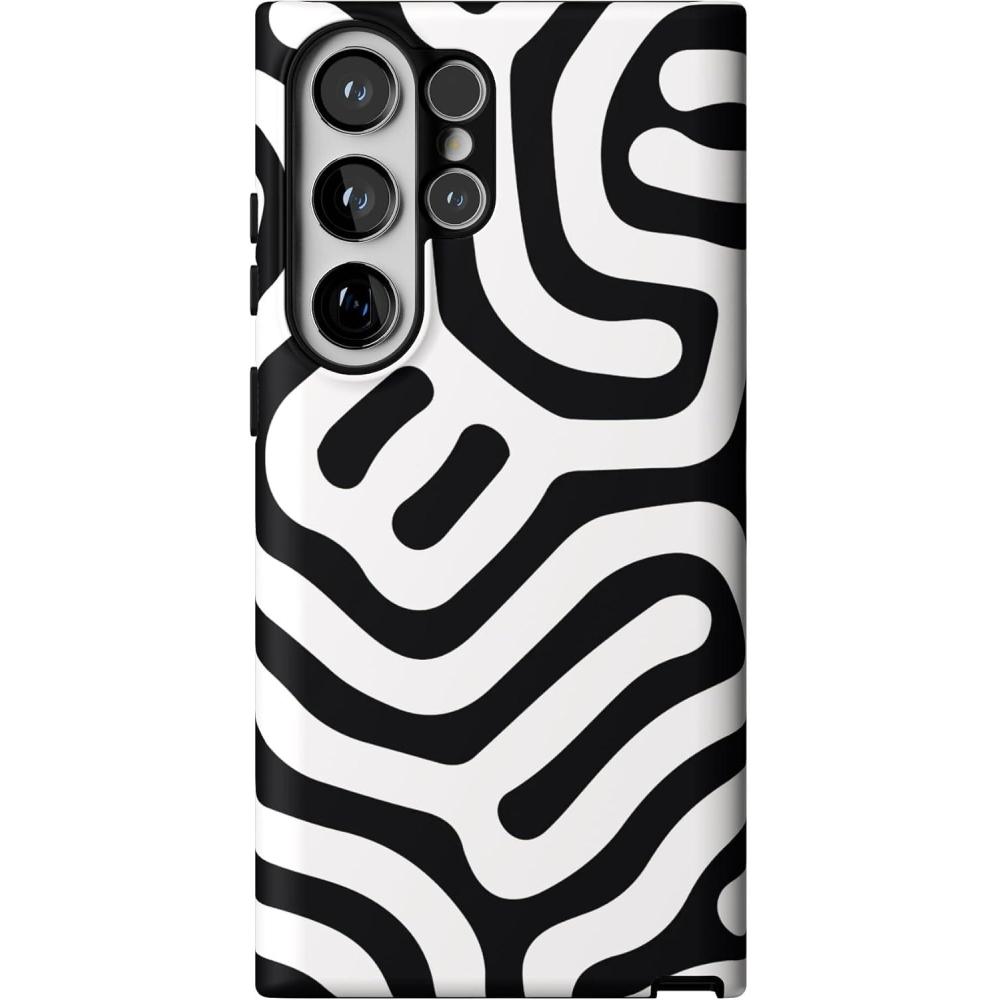 imageCasely Galaxy S23 Ultra Case  Nantucket Cottage  Blue Hydrangea  Essential Slim DualLayer Protective DesignMaze  High Contrast Design