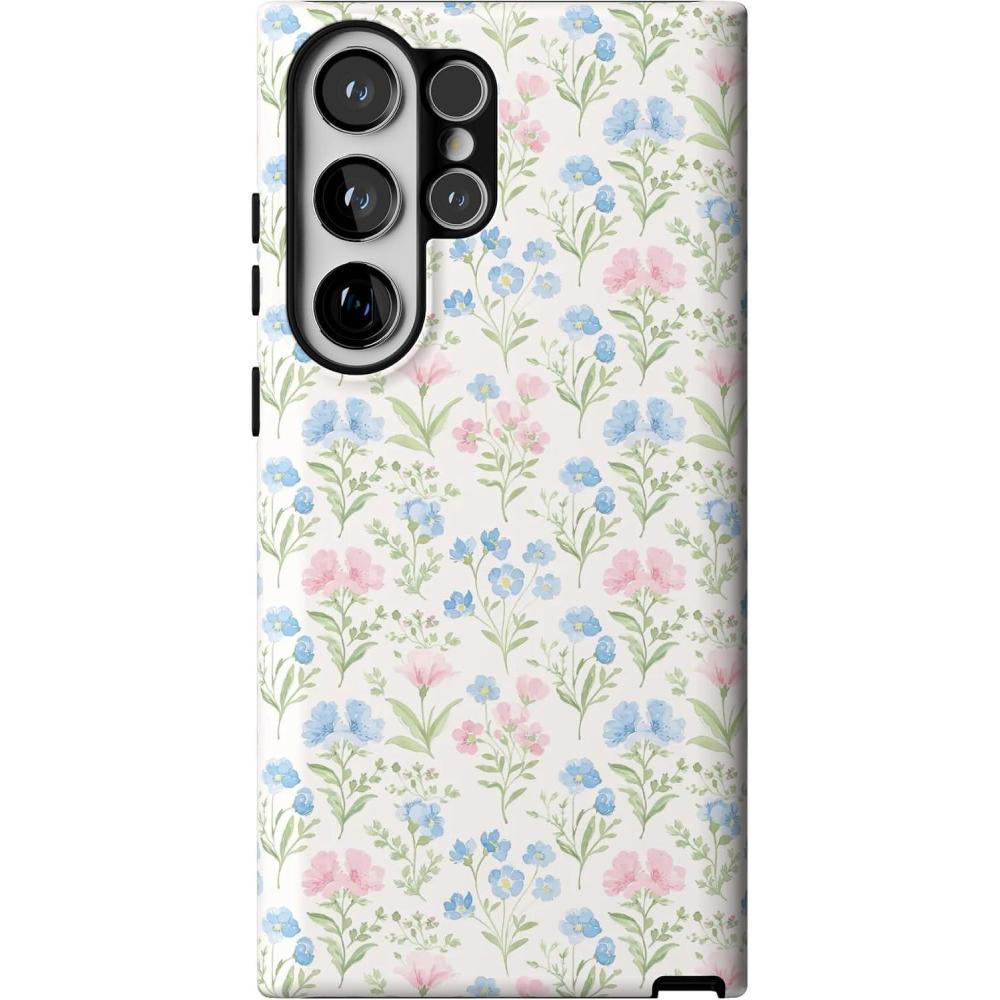 imageCasely Galaxy S23 Ultra Case  Nantucket Cottage  Blue Hydrangea  Essential Slim DualLayer Protective DesignPastel Garden  Sunday Best