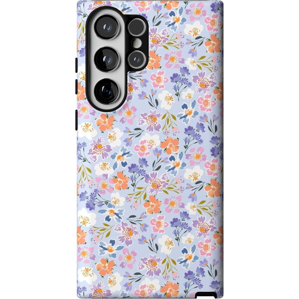 imageCasely Galaxy S23 Ultra Case  Nantucket Cottage  Blue Hydrangea  Essential Slim DualLayer Protective DesignPoppy Meadows  Pastel Floral
