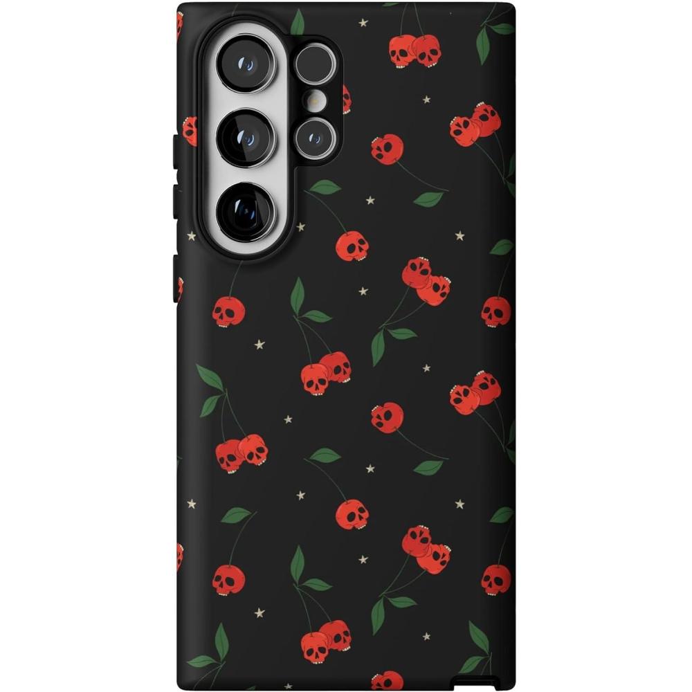 imageCasely Galaxy S23 Ultra Case  Nantucket Cottage  Blue Hydrangea  Essential Slim DualLayer Protective DesignSweet Revenge  Cherry Skulls