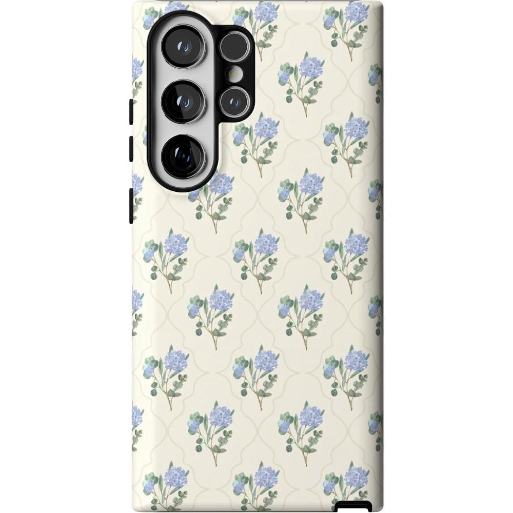 imageCasely Galaxy S23 Ultra Case  Nantucket Cottage  Blue Hydrangea  Essential Slim DualLayer Protective DesignVintage Garden  Blue Hydrangea