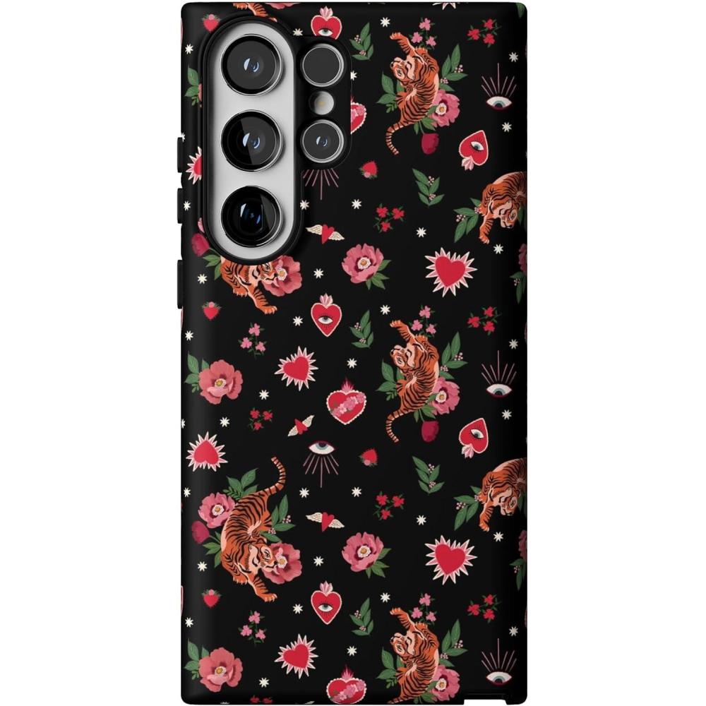 imageCasely Galaxy S23 Ultra Case  Nantucket Cottage  Blue Hydrangea  Essential Slim DualLayer Protective DesignWild at Heart  Tiger