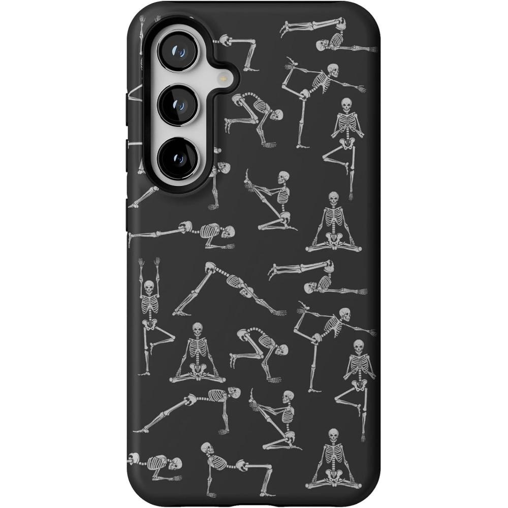 imageCasely Galaxy S24 Case  Tuscan Tiles  Dolce Vita  Essential Slim DualLayer Protective DesignCorpse Pose  Skeleton Yoga