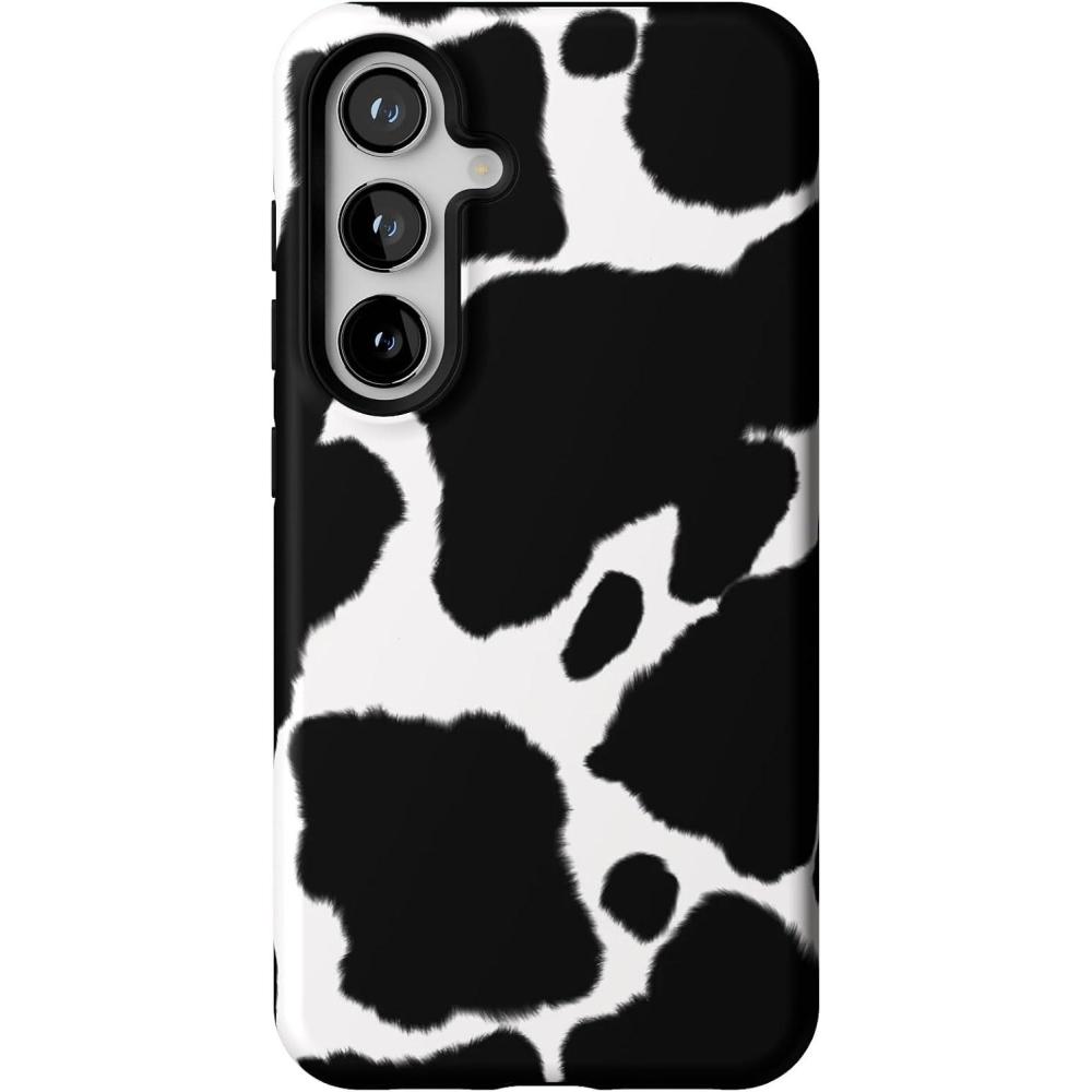 imageCasely Galaxy S24 Case  Tuscan Tiles  Dolce Vita  Essential Slim DualLayer Protective DesignCurrent MOOd  Cow Print