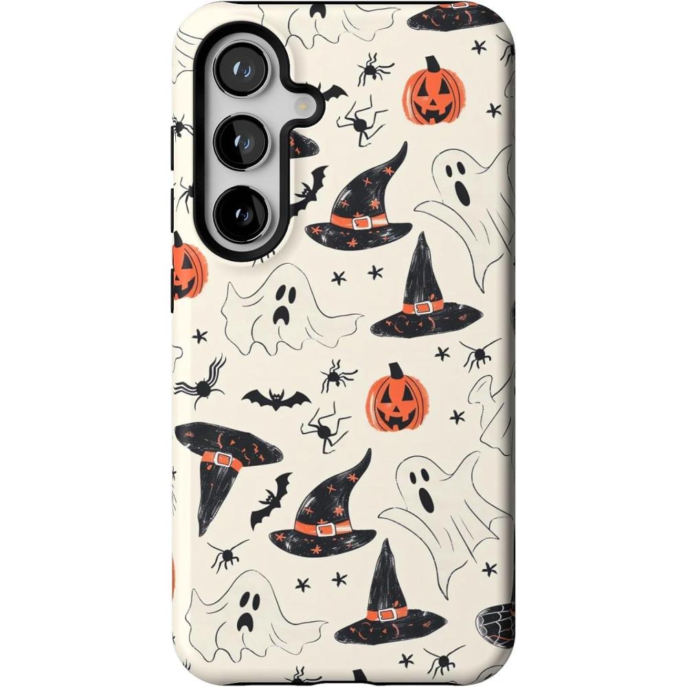 imageCasely Galaxy S24 Case Tuscan Tiles Dolce Vita Essential Slim DualLayer Protective DesignFeeling Witchy Haunted Halloween