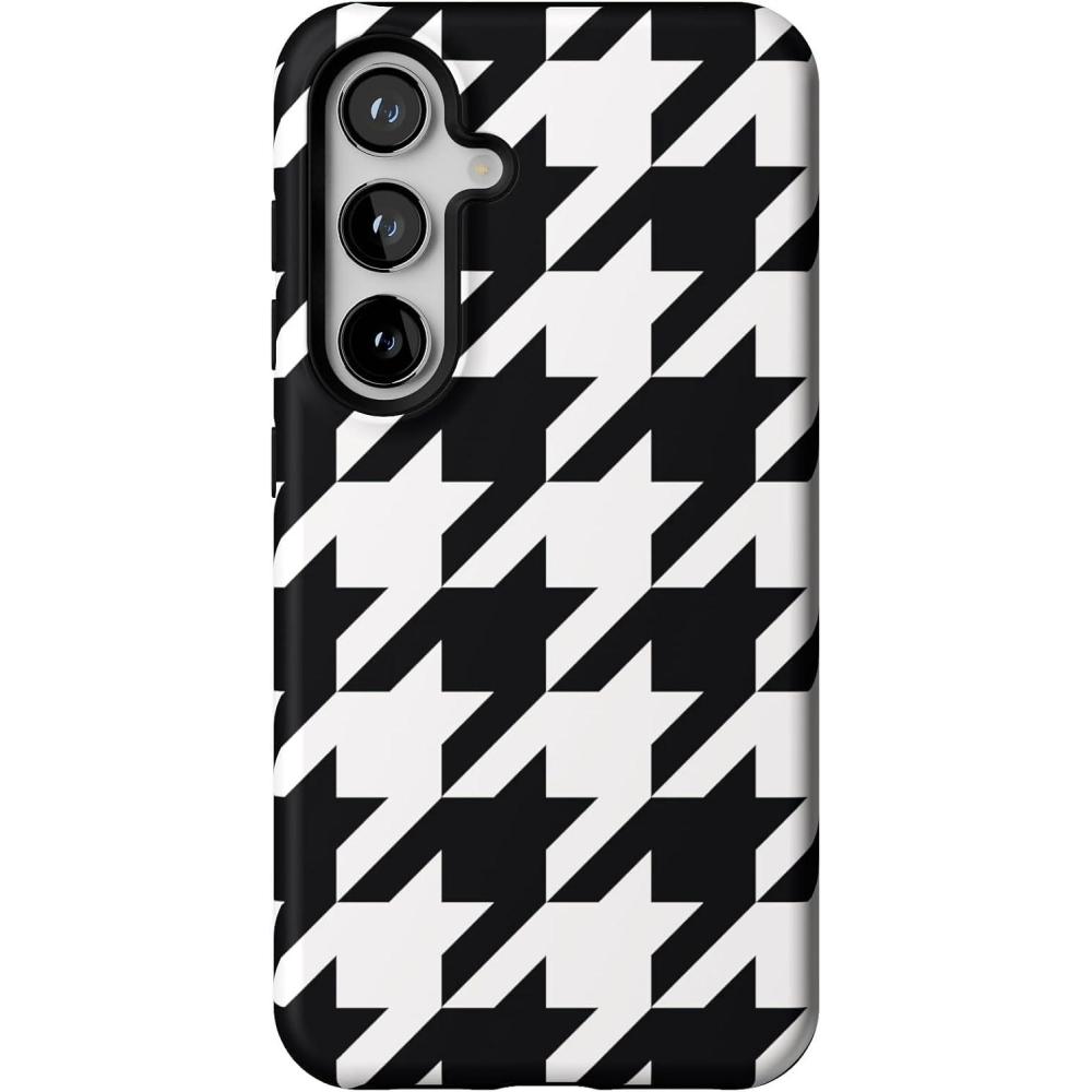 imageCasely Galaxy S24 Case  Tuscan Tiles  Dolce Vita  Essential Slim DualLayer Protective DesignHoundstooth  High Contrast Design