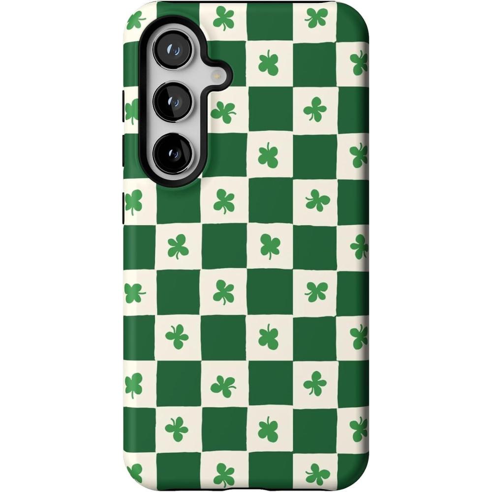 imageCasely Galaxy S24 Case  Tuscan Tiles  Dolce Vita  Essential Slim DualLayer Protective DesignLucky You  Shamrock