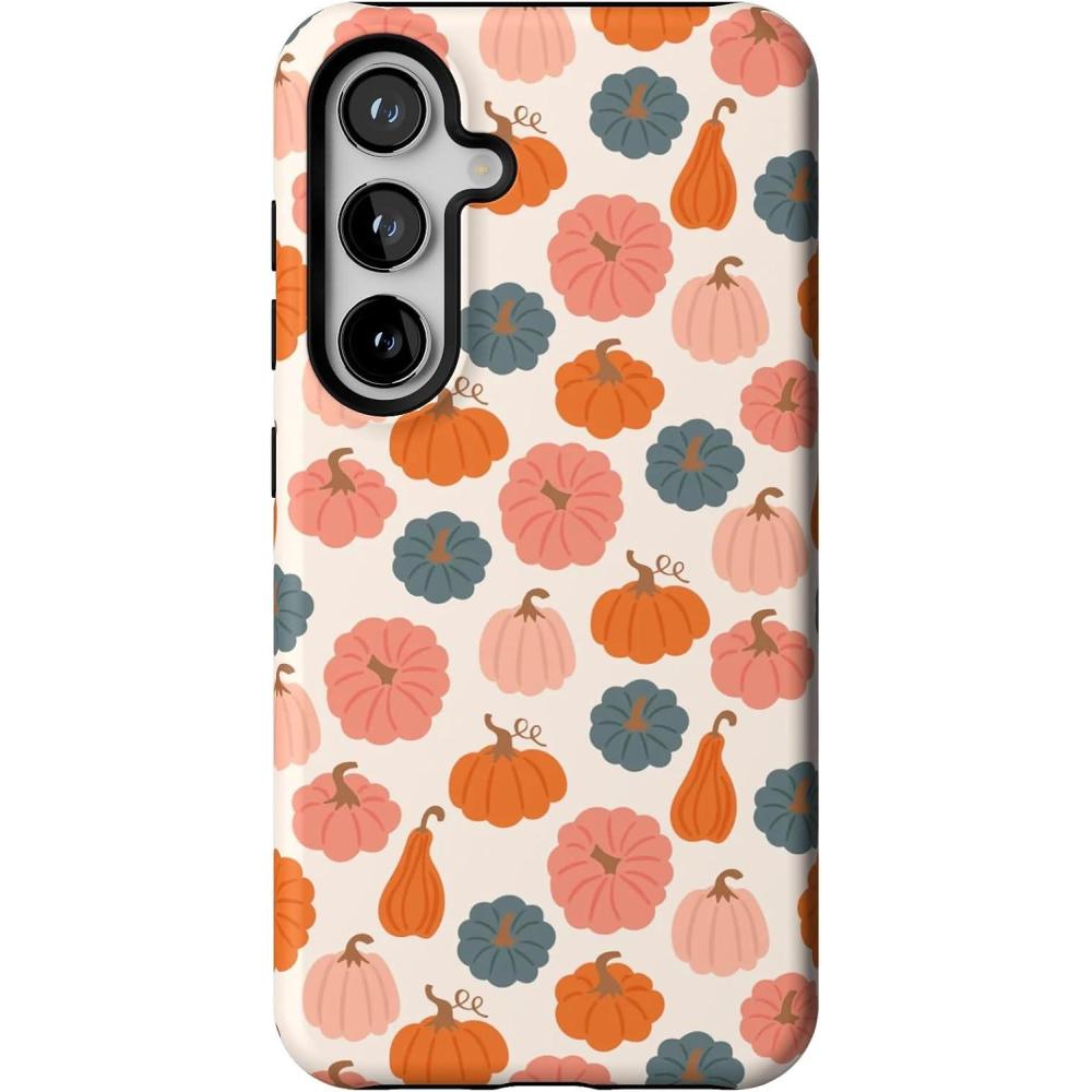 imageCasely Galaxy S24 Case  Tuscan Tiles  Dolce Vita  Essential Slim DualLayer Protective DesignOh My Gourd  Pumpkin Patch