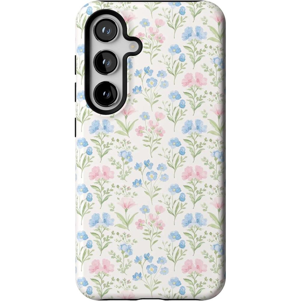 imageCasely Galaxy S24 Case  Tuscan Tiles  Dolce Vita  Essential Slim DualLayer Protective DesignPastel Garden  Sunday Best