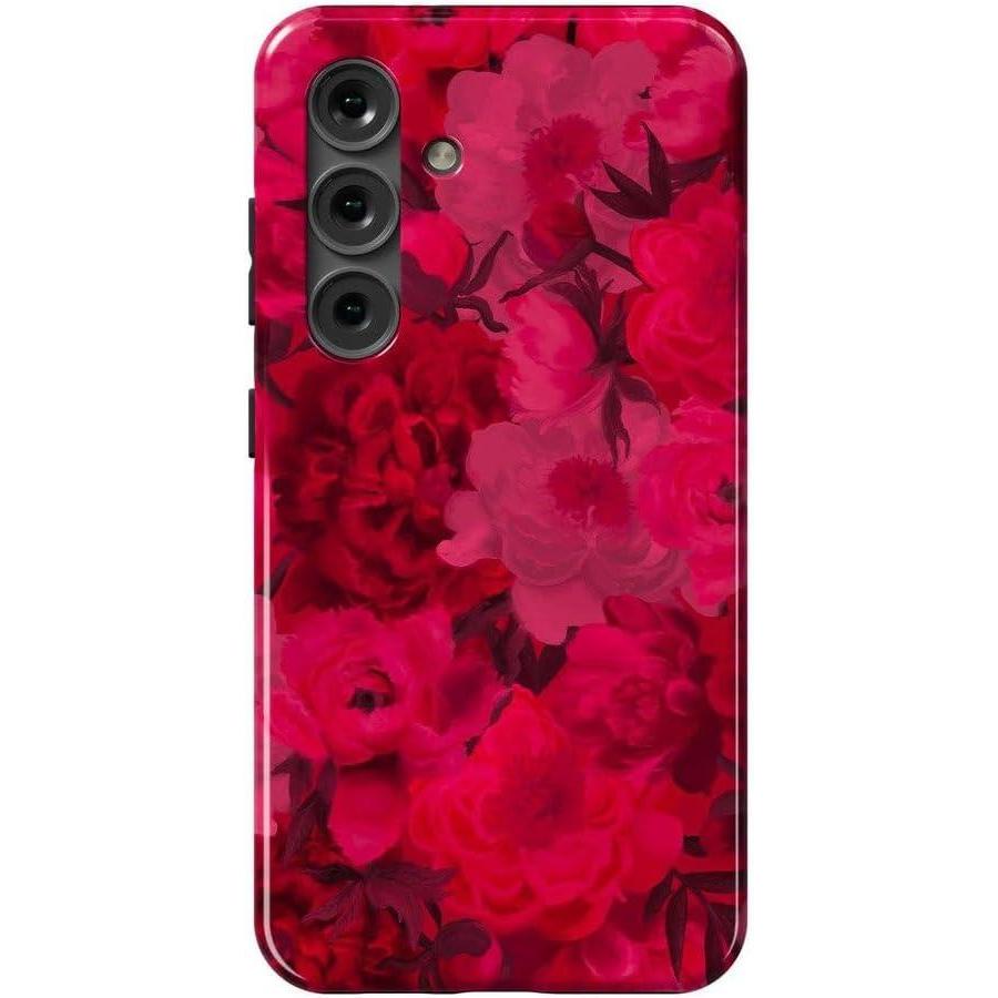 imageCasely Galaxy S24 Case  Tuscan Tiles  Dolce Vita  Essential Slim DualLayer Protective DesignRomance Novel  Moody Floral