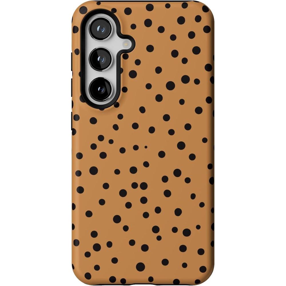 imageCasely Galaxy S24 Case  Tuscan Tiles  Dolce Vita  Essential Slim DualLayer Protective DesignSpot On  Dotted Animal Print