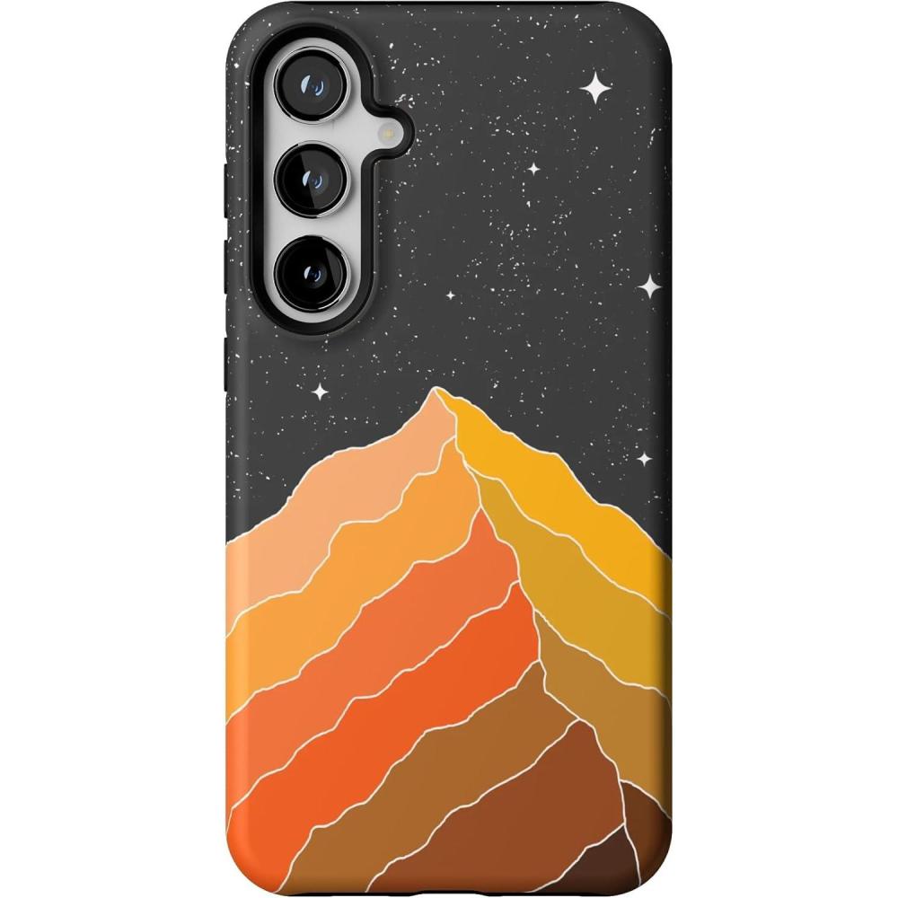 imageCasely Galaxy S24 Plus Case  Poppy Meadows  Pastel Floral  Essential Slim DualLayer Protective DesignNight Skies  Mountain Starlight