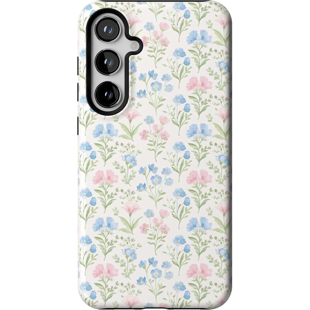imageCasely Galaxy S24 Plus Case  Poppy Meadows  Pastel Floral  Essential Slim DualLayer Protective DesignPastel Garden  Sunday Best