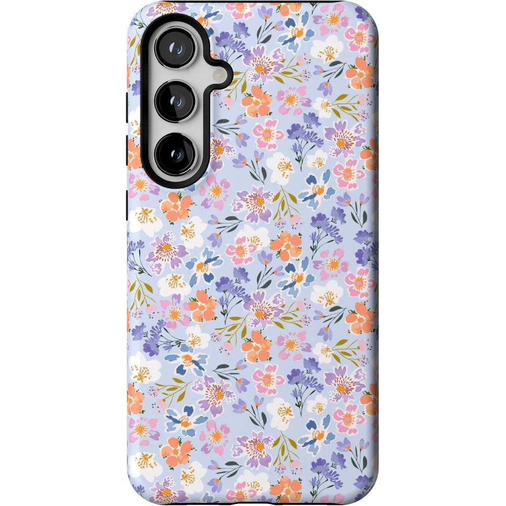 imageCasely Galaxy S24 Plus Case  Poppy Meadows  Pastel Floral  Essential Slim DualLayer Protective DesignPoppy Meadows  Pastel Floral