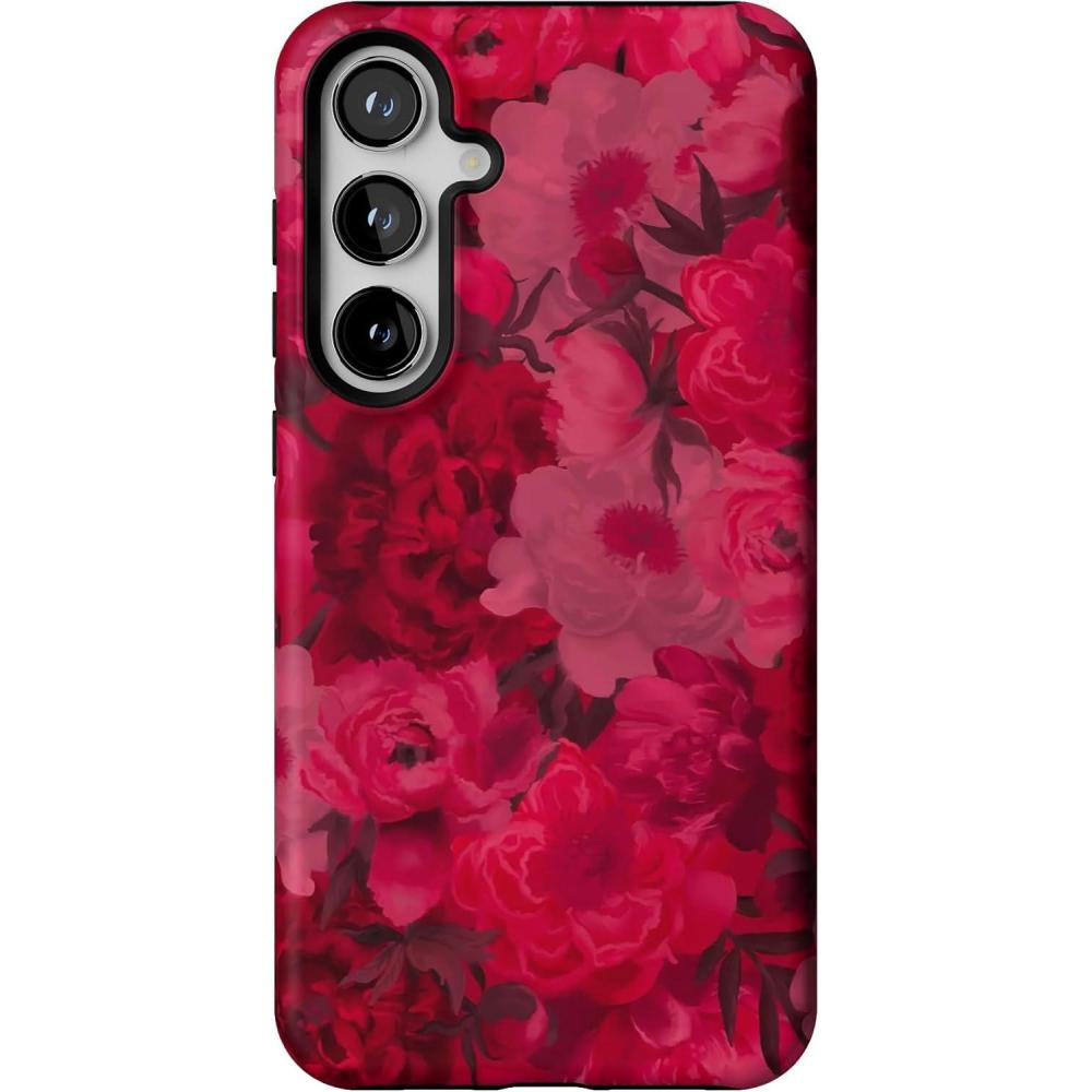 imageCasely Galaxy S24 Plus Case  Poppy Meadows  Pastel Floral  Essential Slim DualLayer Protective DesignRomance Novel  Moody Floral