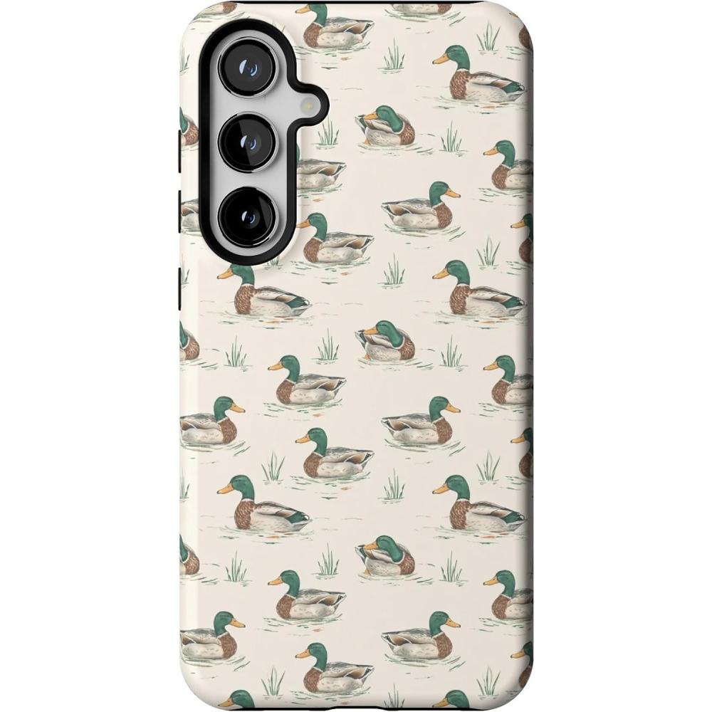 imageCasely Galaxy S24 Plus Case  Poppy Meadows  Pastel Floral  Essential Slim DualLayer Protective DesignThe Boyfriend Collection  Mallard  Co