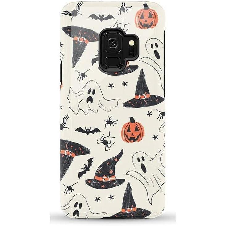 imageCasely Galaxy S9 Case  Be Mine  Tiny Hearts  Essential Slim DualLayer Protective DesignFeeling Witchy  Haunted Halloween