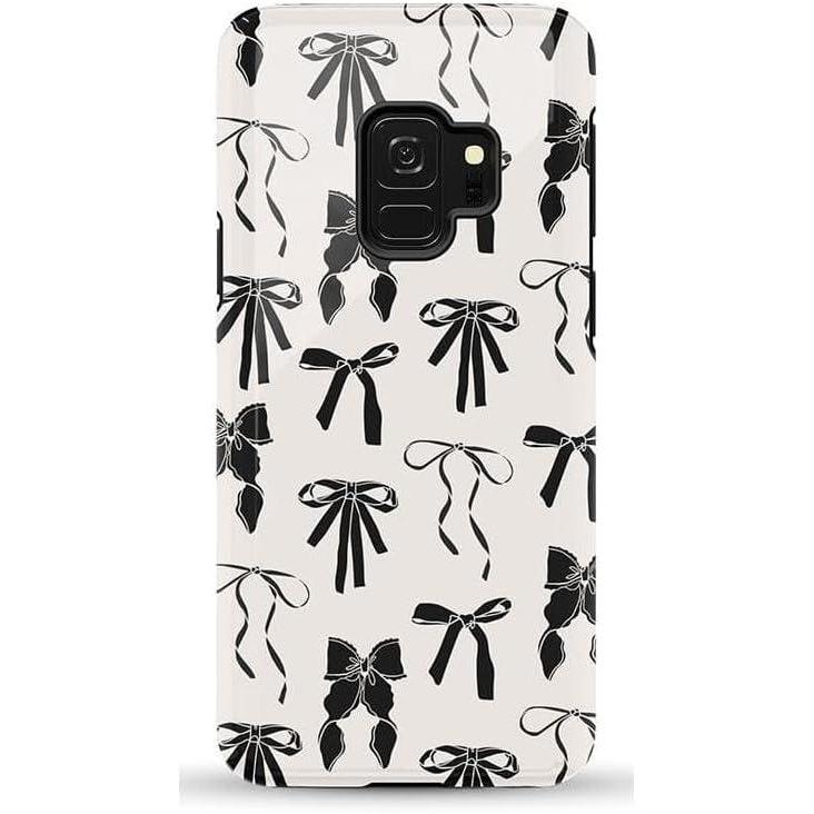 imageCasely Galaxy S9 Case  Be Mine  Tiny Hearts  Essential Slim DualLayer Protective DesignGoth Girlie  Black Bows
