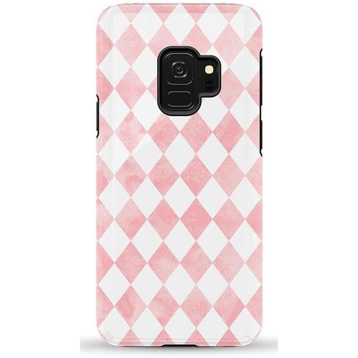 imageCasely Galaxy S9 Case  Be Mine  Tiny Hearts  Essential Slim DualLayer Protective DesignQueen of Diamonds  Pink Watercolor