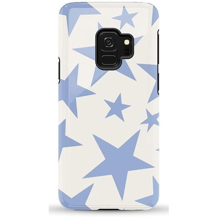 imageCasely Galaxy S9 Case  Be Mine  Tiny Hearts  Essential Slim DualLayer Protective DesignStars Align  Blue  White Stars
