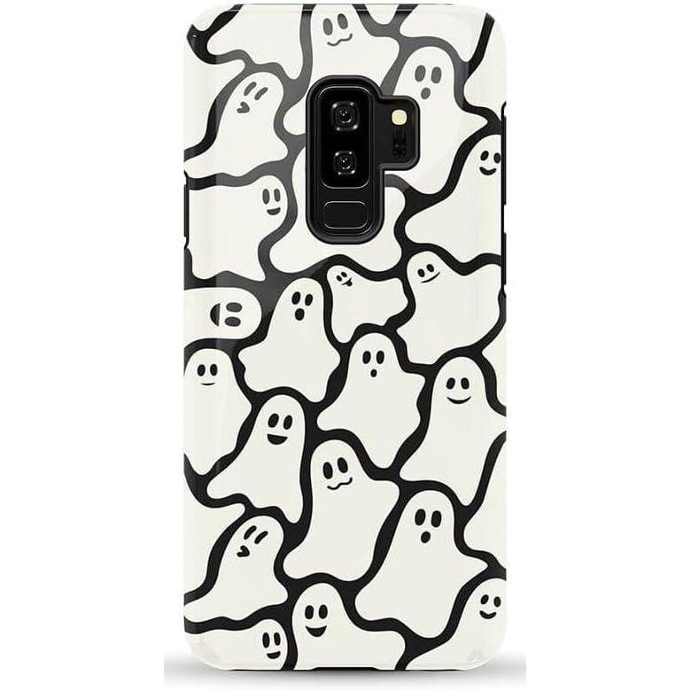 imageCasely Galaxy S9 Plus Case Midnight Web Spider Web Essential Slim DualLayer Protective DesignDont Ghost Me Halloween