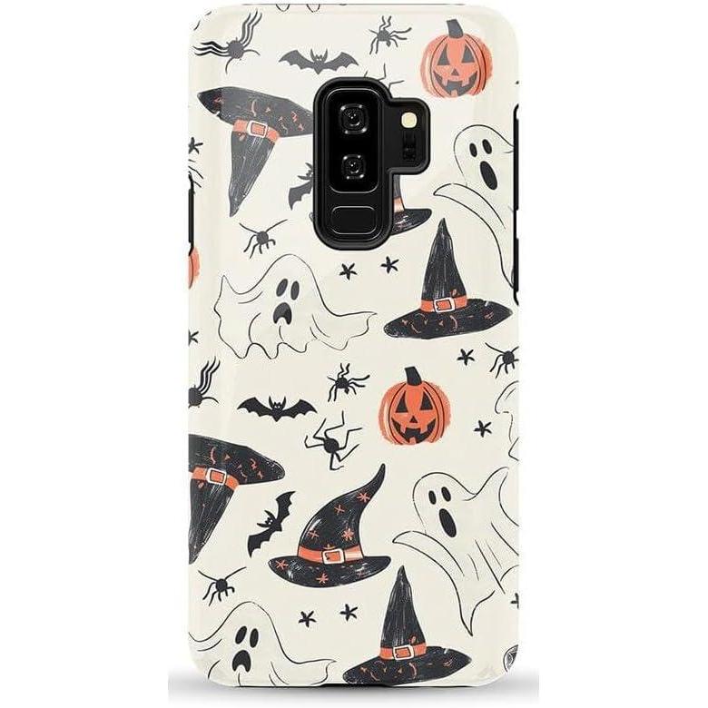 imageCasely Galaxy S9 Plus Case Midnight Web Spider Web Essential Slim DualLayer Protective DesignFeeling Witchy Haunted Halloween