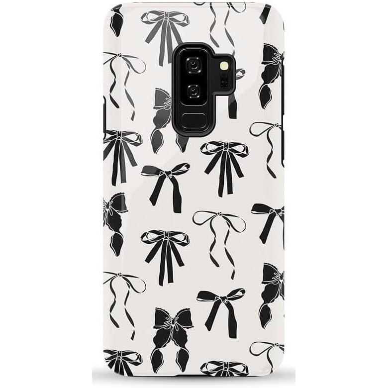 imageCasely Galaxy S9 Plus Case Midnight Web Spider Web Essential Slim DualLayer Protective DesignGoth Girlie Black Bows