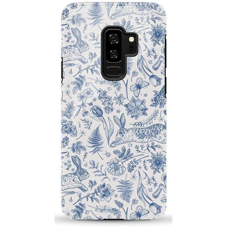 imageCasely Galaxy S9 Plus Case Midnight Web Spider Web Essential Slim DualLayer Protective DesignHop Bloom Bunny Toile